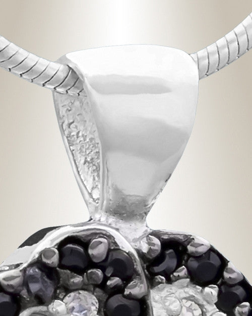 Silver Pansy Cremation Jewelry