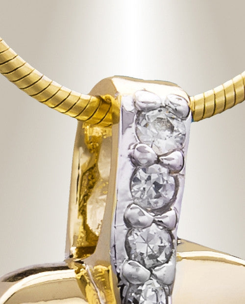 Gold Plated Heavenly Heart Cremation Jewelry