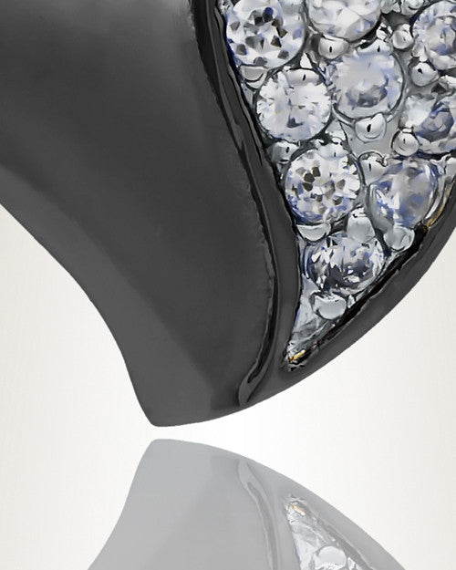 Black Cordial Heart Cremation Jewelry