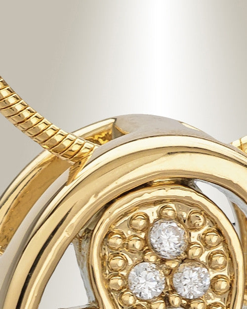 Gold Plated Spring Heart Cremation Jewelry
