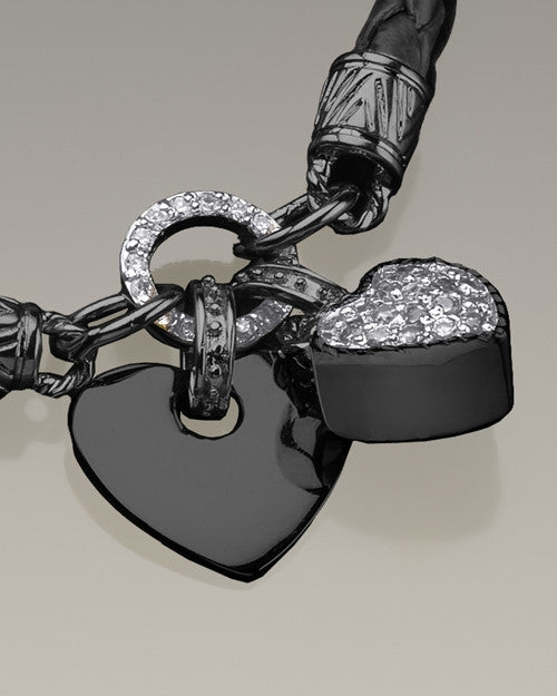 Black Forever Bracelet Cremation Jewelry