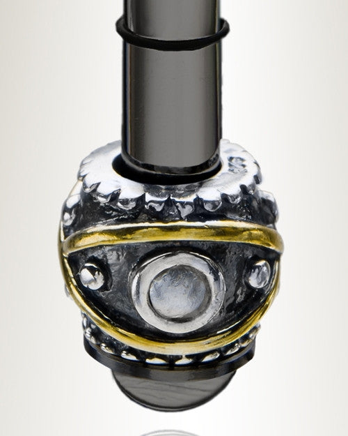 Black Plated Millenium Ash Pendant with Optimistic Charm