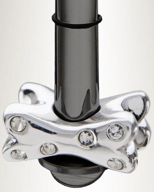 Black Plated Millenium Ash Pendant with Fanciful Bone Charm