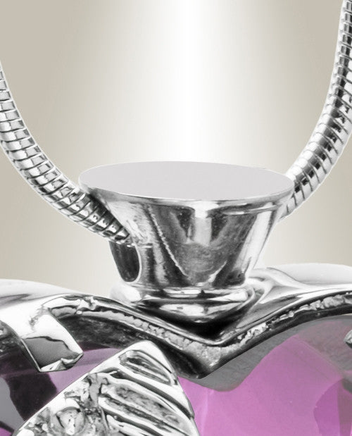Stainless Purple Eternal Flight Cremation Jewelry