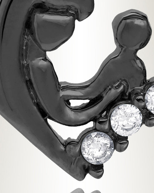 Black Nurturing Heart Memorial Jewelry