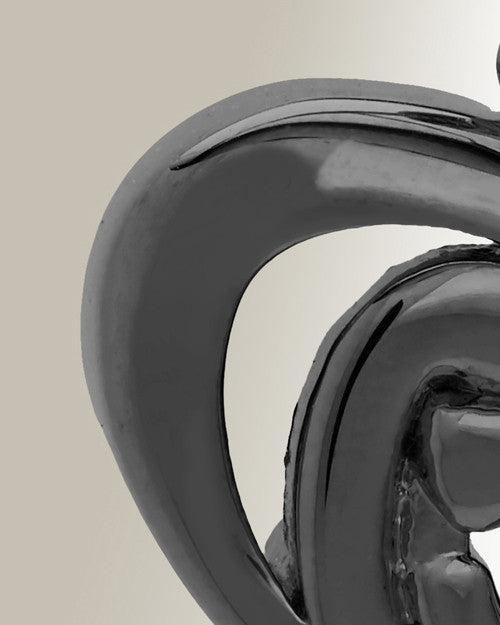 Black Nurturing Heart Memorial Jewelry
