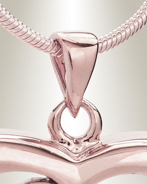 Rose Gold Nurturing Heart Memorial Jewelry