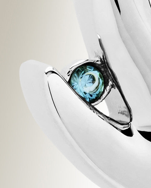 Sterling Silver Solitary Memorial Jewelry