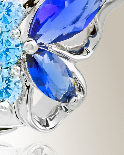 Sterling Silver Sparkle Butterfly Memorial Jewelry