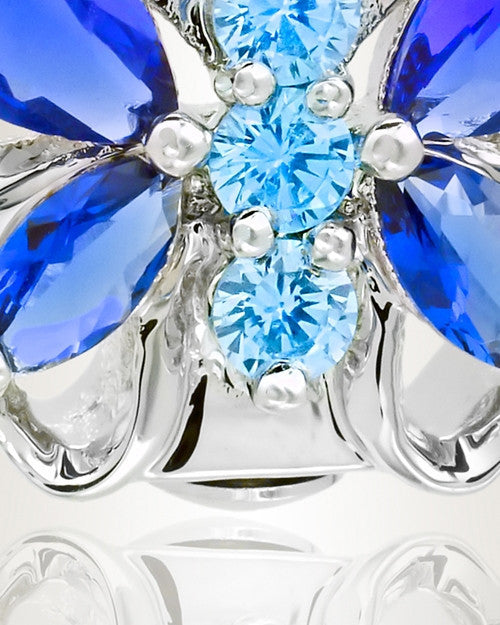 Sterling Silver Sparkle Butterfly Memorial Jewelry