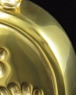 Gold Plated Remember Me Oval Ash Pendant