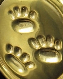 Gold Plated Remember Me Oval Ash Pendant