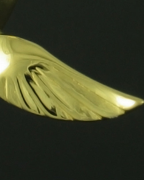 Gold Plated Sparrow Funeral Jewelry
