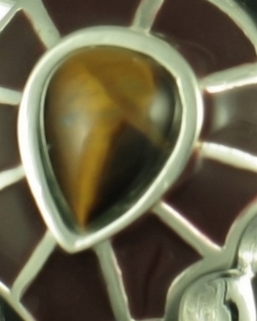 Sterling Silver Amber Turtle Locket Jewelry