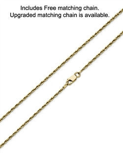 14K Gold Island Keepsake Cremation Jewelry