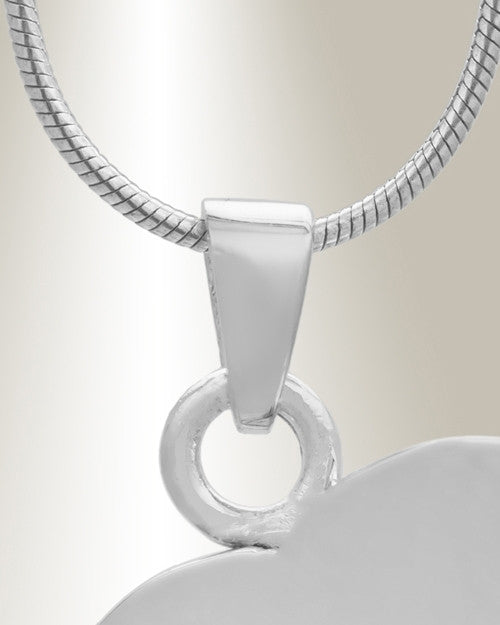 Silver Sophisticate Heart Urn Necklace