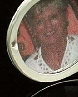 14K White Gold Sophisticate Round Funeral Jewelry