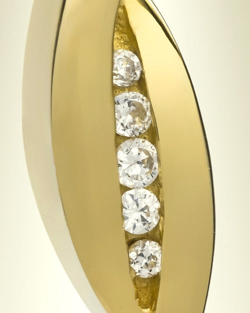 Everlasting Leaf 14K Gold Jewelry Urn
