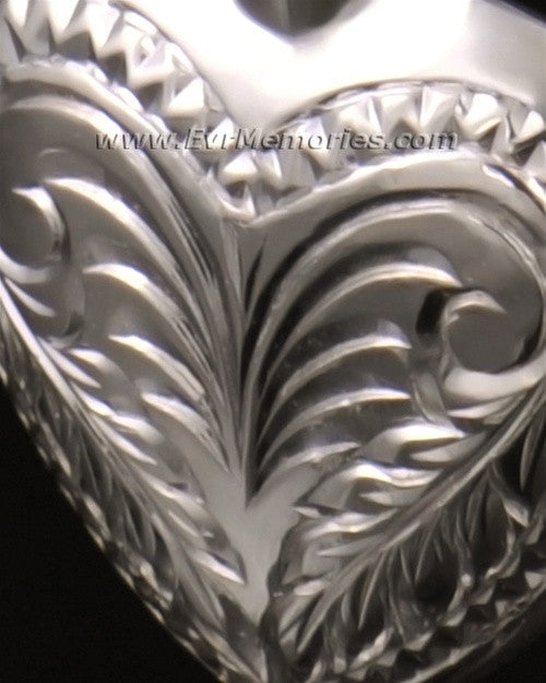 14K White Gold Darling Heart Urn Keepsake