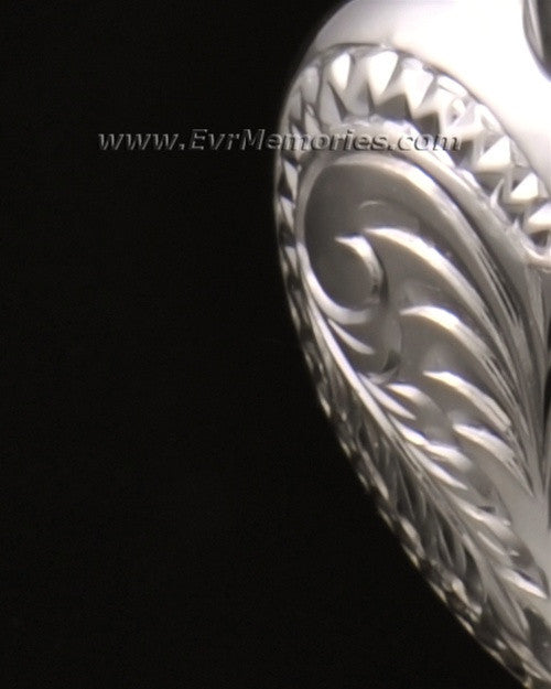 14K White Gold Darling Heart Urn Keepsake