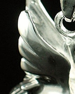 14K White Gold Swan Urn Keepsake