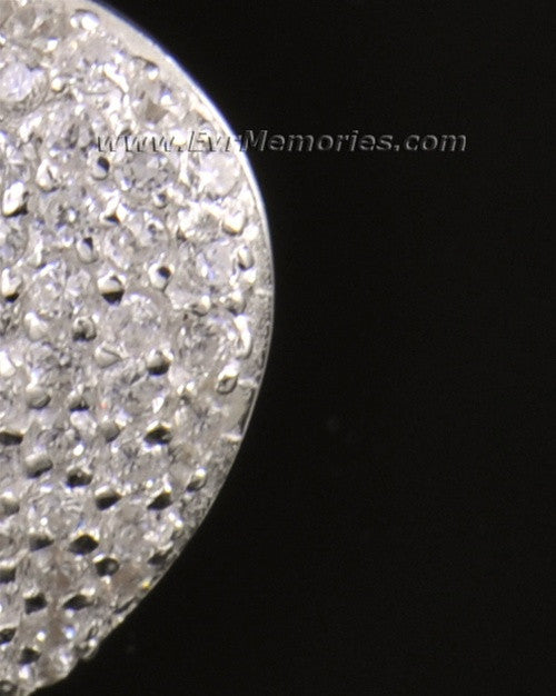 14K White Gold Blaze Heart Urn Keepsake