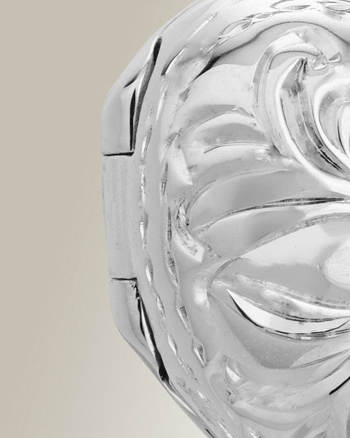 Sterling Silver Daisy Heart Jewelry Urn