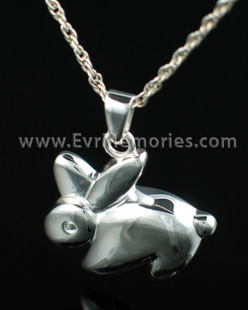 Sterling Silver Rabbit Cremation Keepsake