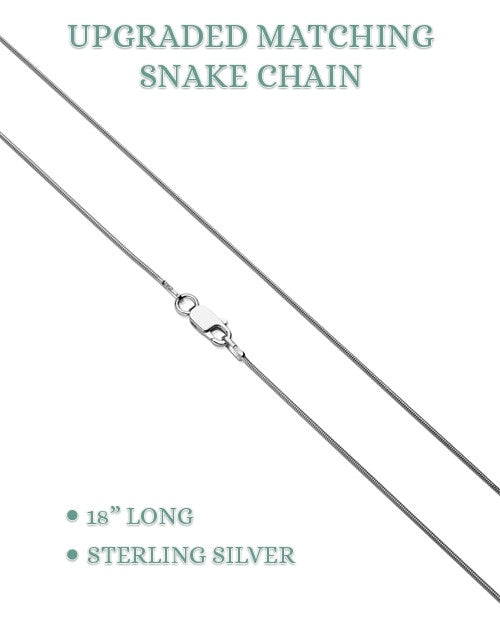 14K White Gold Lucky Memorial Pendant