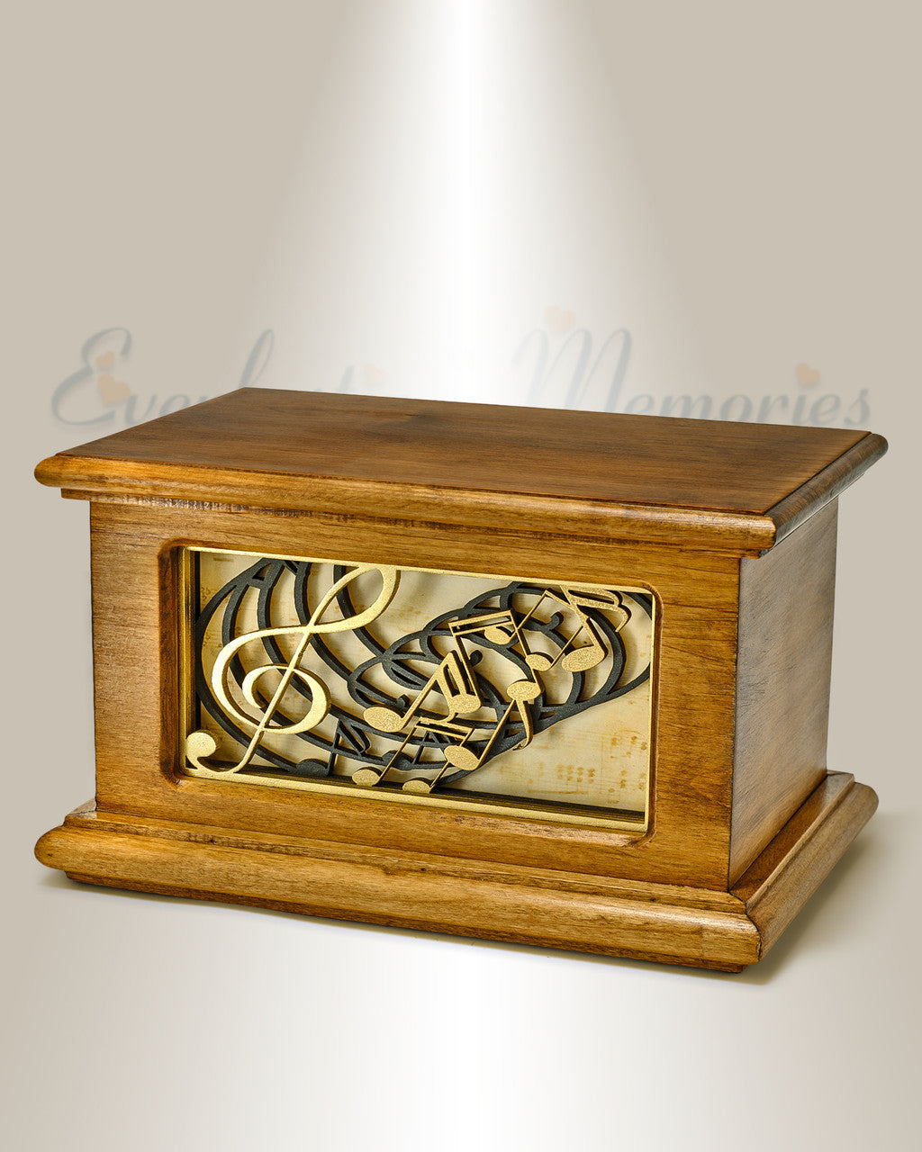 Musical Harmony Wood Cremation Urn