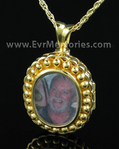 Gold Vermeil Faith Urn Keepsake