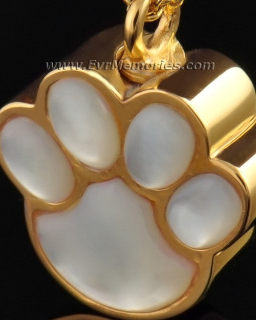 Gold Vermeil Pearly Jewelry Urn
