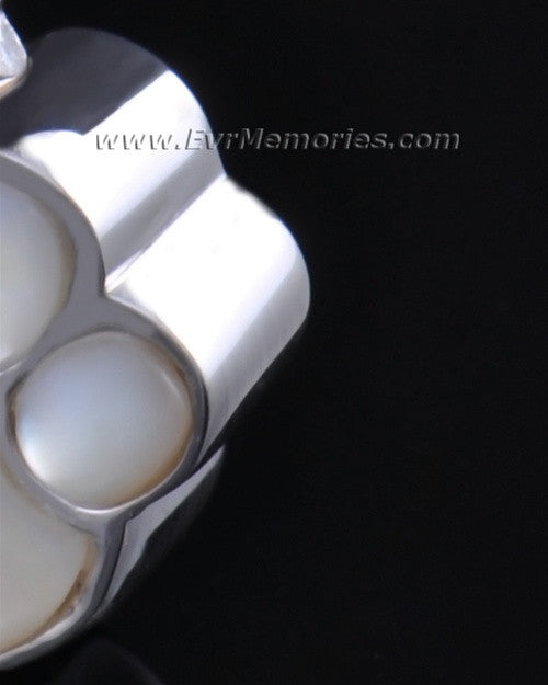 Sterling Silver Pearly Paw Funeral Jewelry