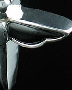 Sterling Silver Night Dragon Cremation Urn Keepsake