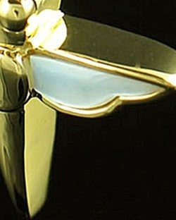 14K Gold Dewy Dragon Urn Necklace