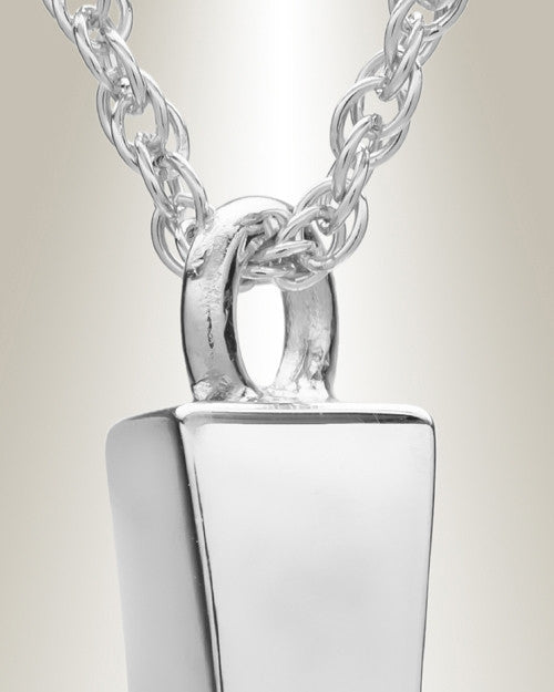 Sterling Silver Parchment Cross Cremation Keepsake