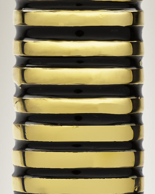 Gold Plated Grooved Cylinder Cremation Keepsake