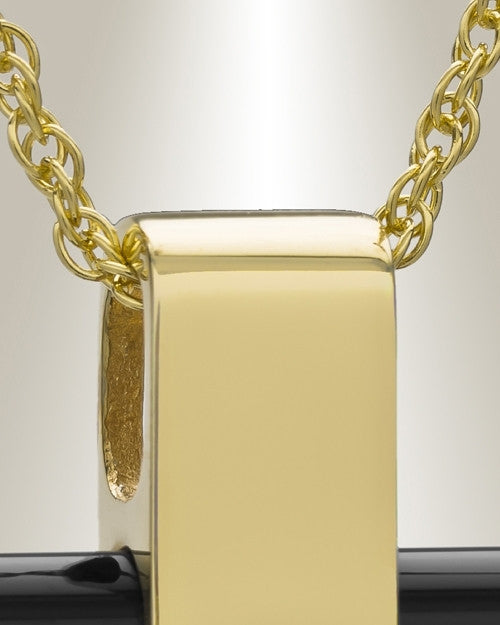 Gold Plated Barred Cross Funeral Jewelry