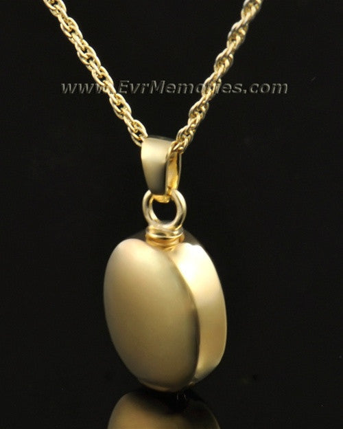 14k Gold Oblique Urn Necklace