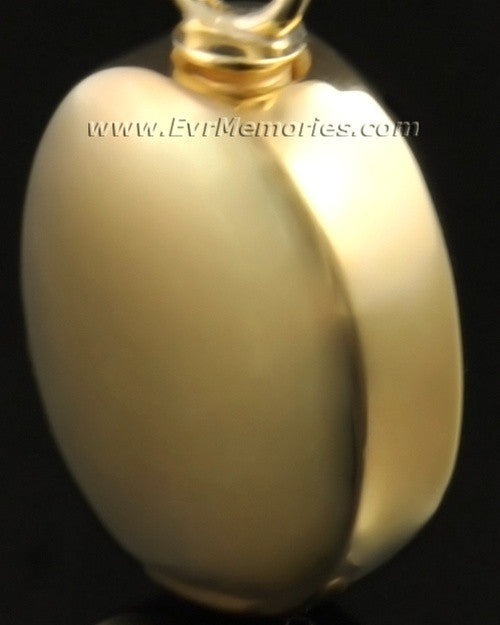 14k Gold Oblique Urn Necklace