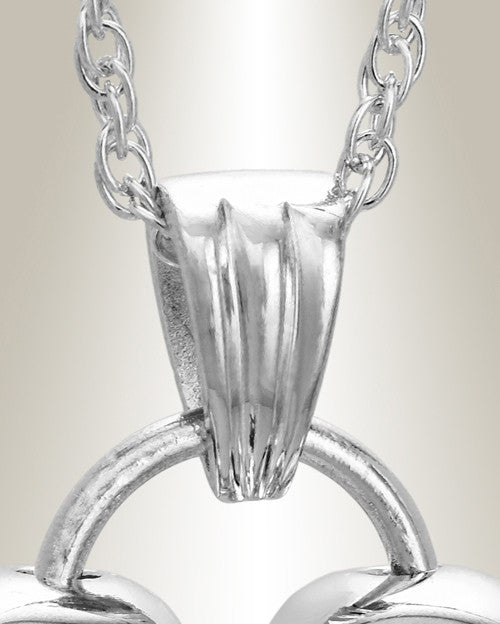 Sterling Silver Loyalty Heart Funeral Jewelry