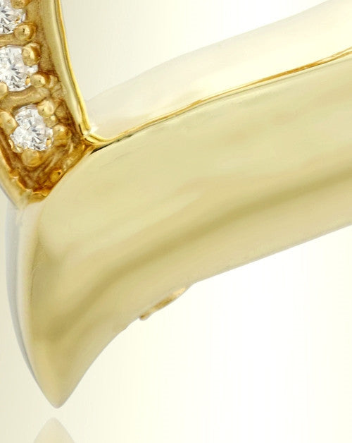 14K Gold Passion Heart Funeral Jewelry