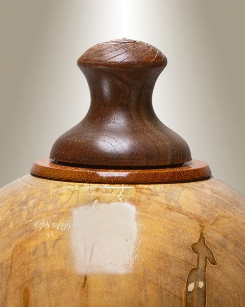 Light Native Southeastern Wood Cremation Urn