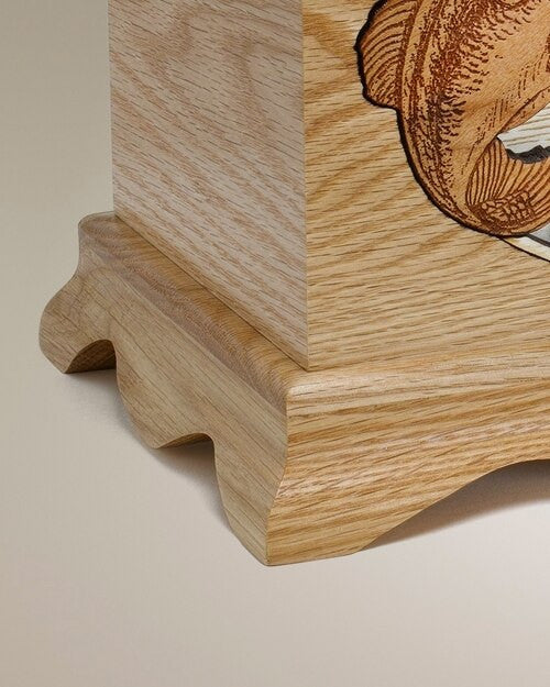 Oak Ambassador w/ Bass Cremation Urn