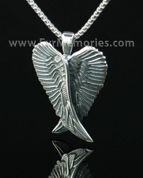 Antique Sterling Silver Angelic Memorial Locket