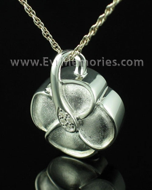 Sterling Silver Clover Necklace Urn
