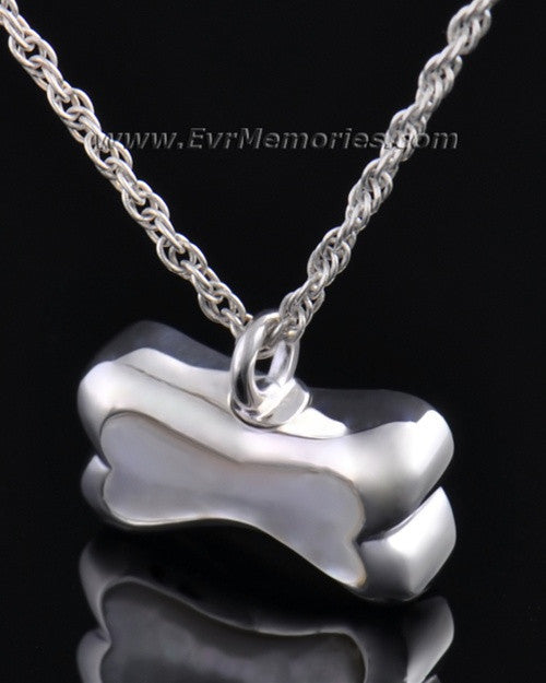 Sterling Silver Pearly Bone Cremation Urn Locket