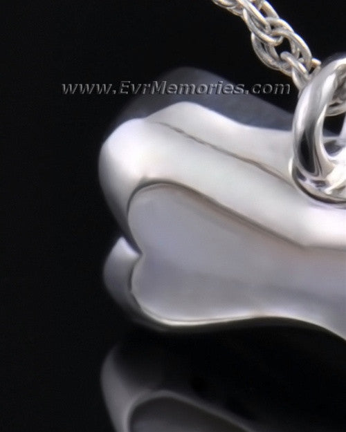Sterling Silver Pearly Bone Cremation Urn Locket