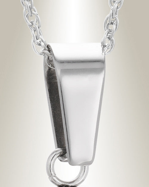 Stainless Steel Dirty Paws Heart Jewelry Urn