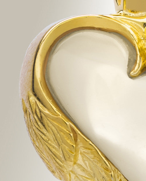 Gold Plated Innocent Heart Funeral Jewelry